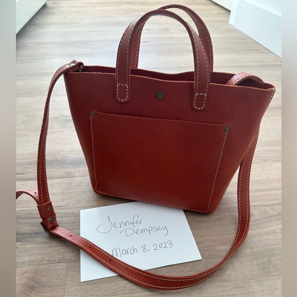 Portland Leather Handbags - DISCONTINUED!!! Papaya Portland Leather Mini Crossbody Bag 🧡